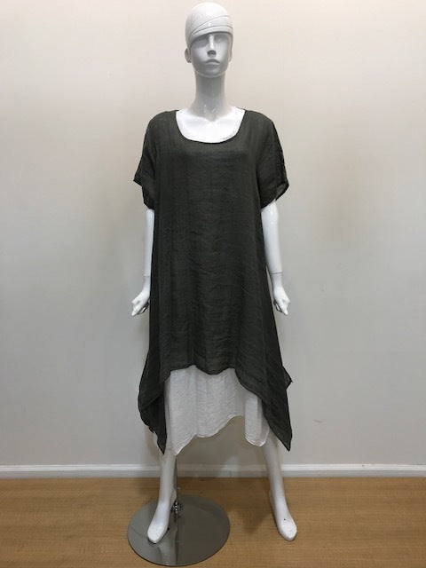 the Kealani Linen/cotton layered Dress