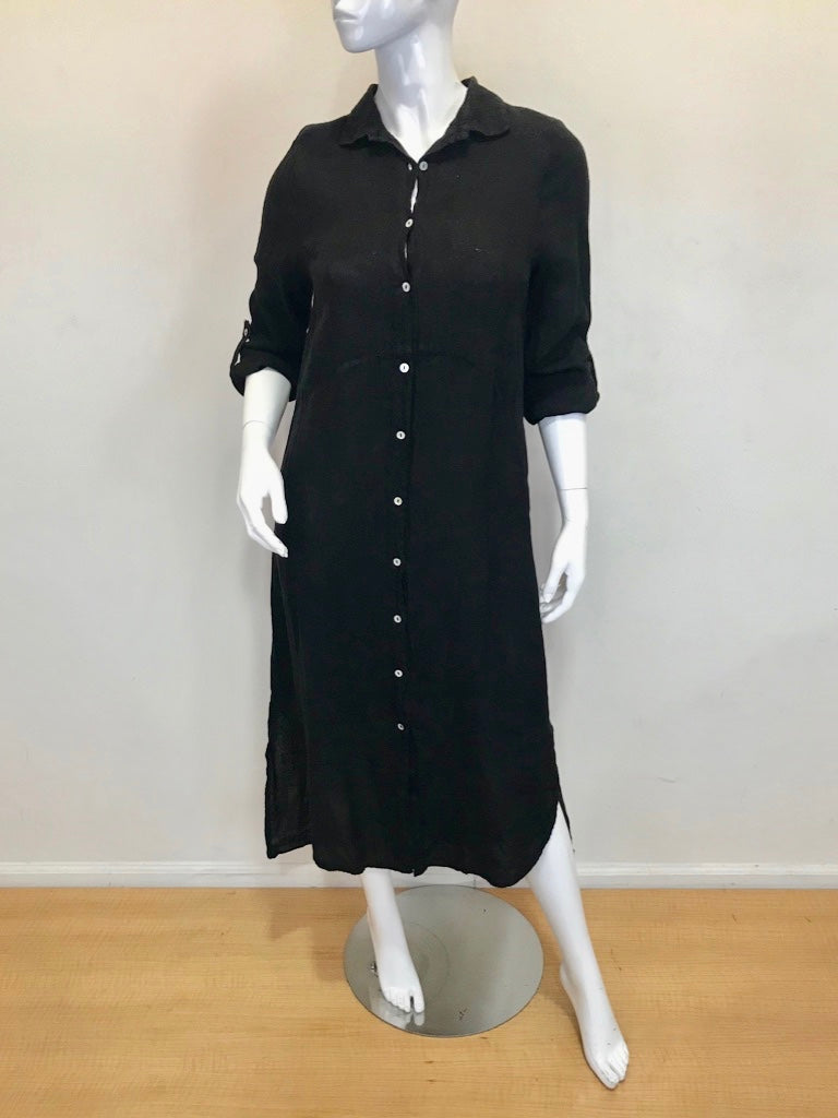 The EWA Linen Button down Kaftan Dress